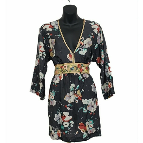 Johnny Was Tops - Johnny Was Silk Tie Back Tunic Dress or Top